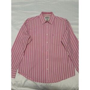 Aéropostale Men’s Long Sleeve Striped Button-Up Shirt – Size Medium.